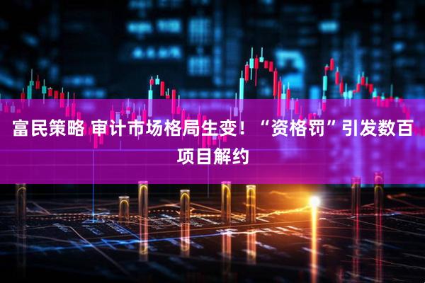 富民策略 审计市场格局生变！“资格罚”引发数百项目解约