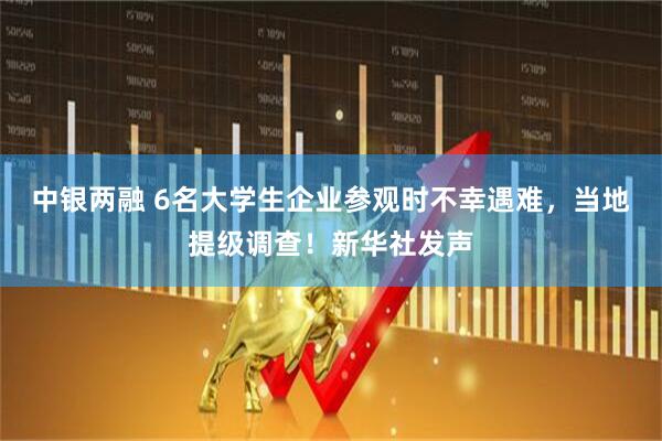 中银两融 6名大学生企业参观时不幸遇难，当地提级调查！新华社发声
